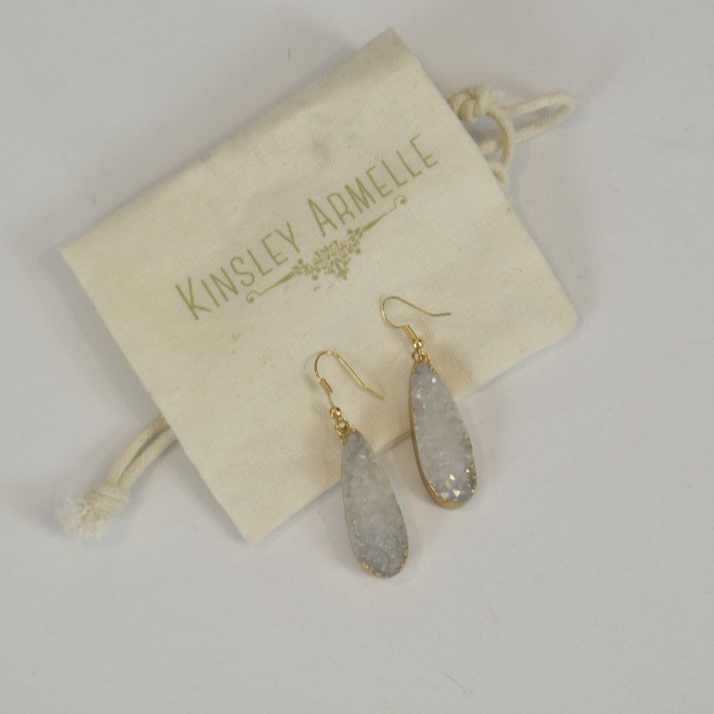 Kinsley Armelle quartz drop earrings
